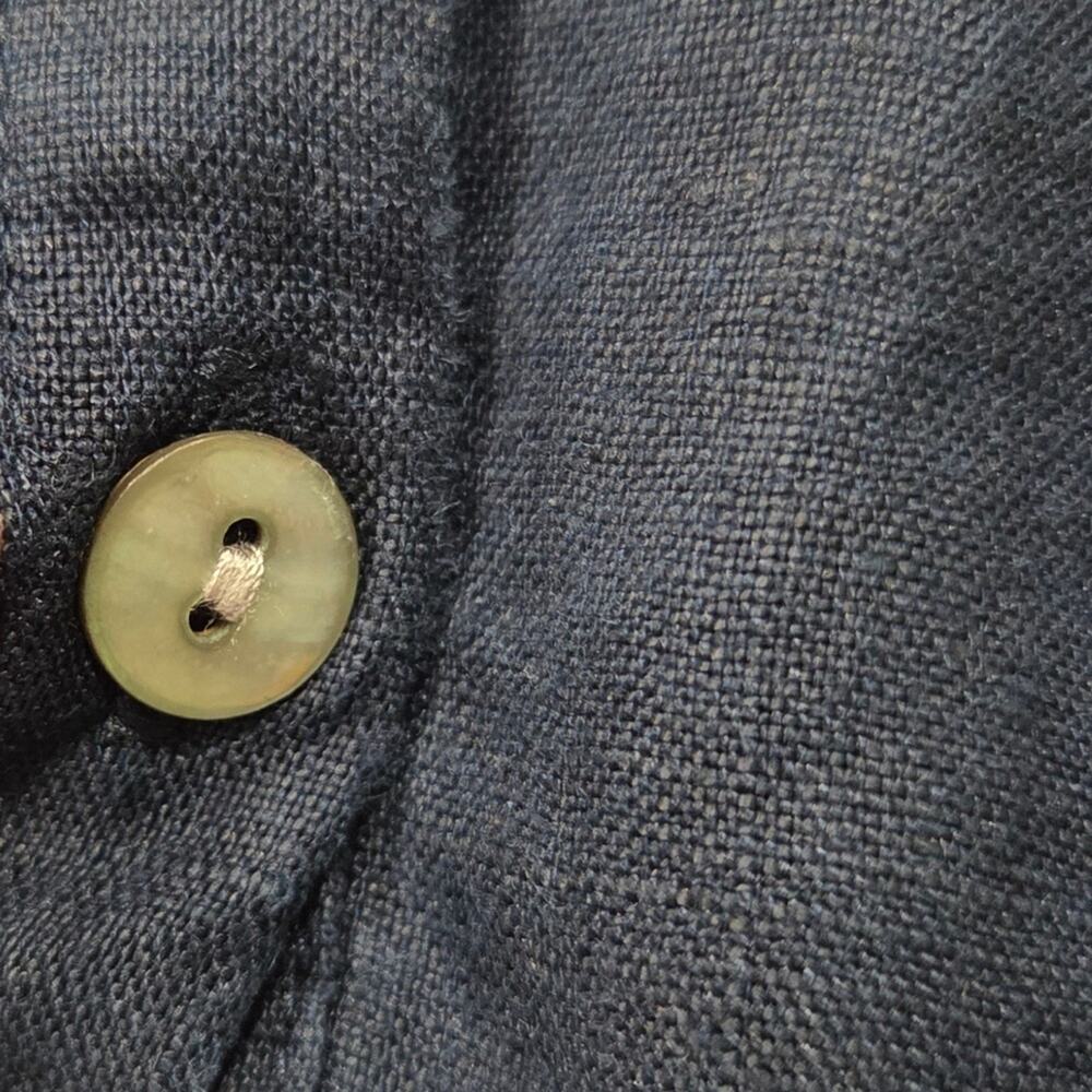 J. Jill Love Linen 100% Linen Sleeveless Button-Down Midi Shirt Dress Petite XL - Picture 8 of 10
